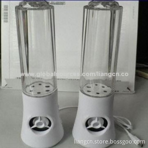 Cool 2014 Design T-Flash Card Bluetooth Device Water Dancing Speaker with Colorful Lights